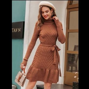 Gorgeous Ruffle Hem Sweater Dress! Never worn!